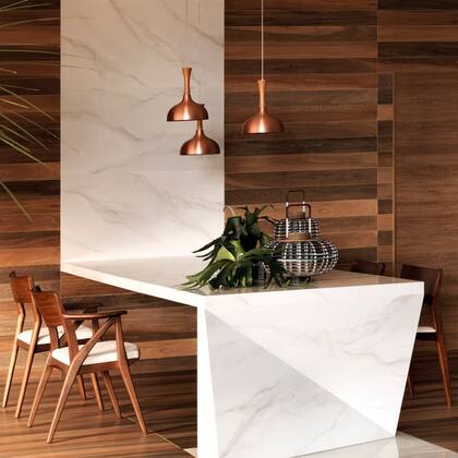 La calidez de la madera, pero sin necesidad de cuidarla como tal.