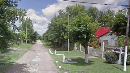 La calle 126, entre 5 y 7, de Punta Lara