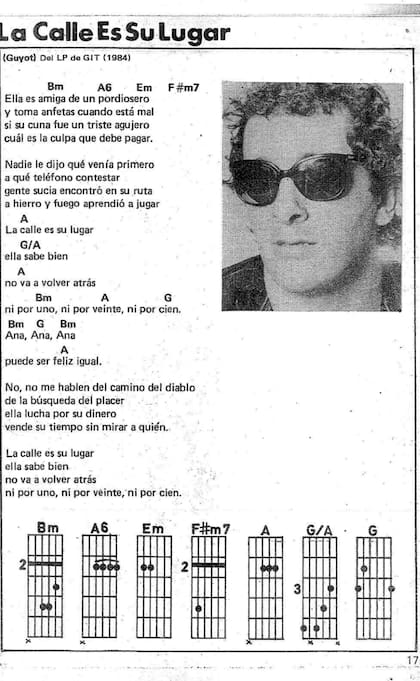 La calle es su lugar. Letra y música.