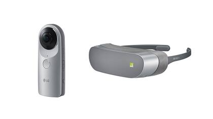 La cámara 360 y los anteojos de realidad virtual