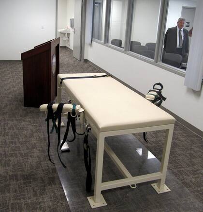 La cámara de ejecución de la Institución de Máxima Seguridad de Idaho, donde se aplicó, de manera fallida, la pena de muerte a Thomas Creech