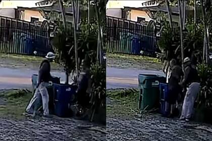 La cámara de seguridad de su casa captaron el momento justo cuando agentes de ICE se acercaron y lo esposaron