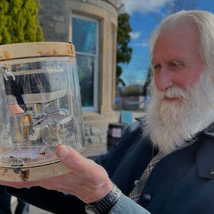 La cámara encontrada se exhibe actualmente en el Centro del Lago Ness