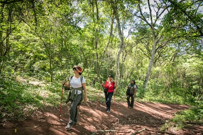 La caminata hasta las Termas del Río Jordán es exigente