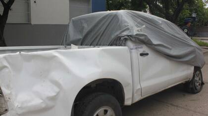 La camioneta oficial que habría usado Pedro Ramón Bareiro para transportar los 51 kilos de cocaína