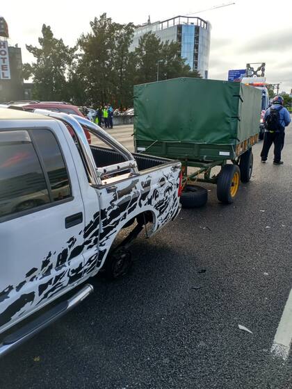 La camioneta que manejaba la víctima