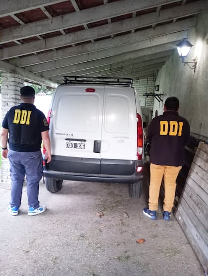 La camioneta utilizada por el sospechoso