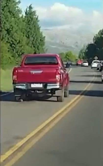 La camioneta violó una norma de tránsito y se expone a multas