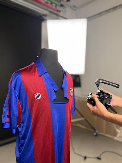 La camiseta que usó Maradona en la final de la Copa del Rey de 1984