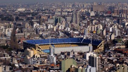 La cancha de Boca está en pleno barrio de La Boca