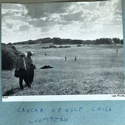 La cancha de golf de Pinamar, en el año 1960