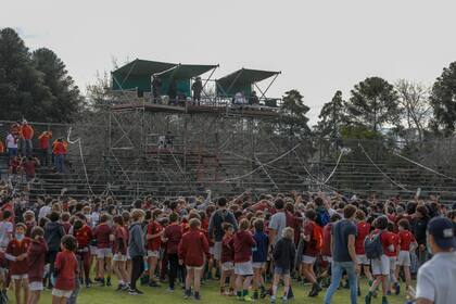 La cancha de Newman; aquí jugará Pampas su primer partido de la temporada