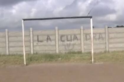 La cancha donde se disputó el cotejo que terminó abruptamente y con un referí baleado en la pierna, el gluteo y una mano