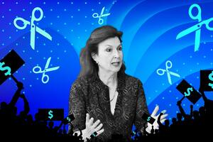 La canciller Diana Mondino