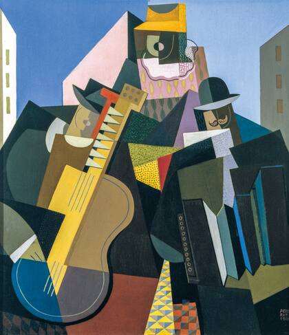 La canción del pueblo (1927), de Emilio Pettoruti, una de las obras de Malba que se exhibirán en Qatar