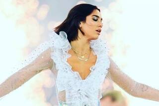 Dua Lipa brilló en show previo a la final de la Champions League