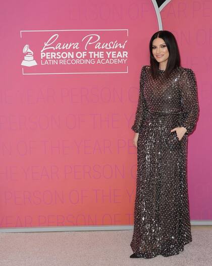 La cantante italiana Laura Pausini fue reconocida como Persona del Año por los Latin Grammy