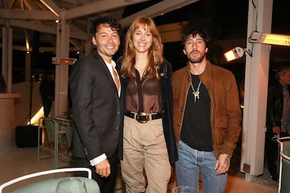 La cantante María Campos junto a Wally Diamante y Ariel Naso Arce