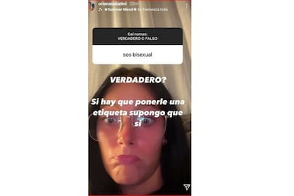 Oriana Sabatini respondió sin problemas una de las preguntas de un seguidor