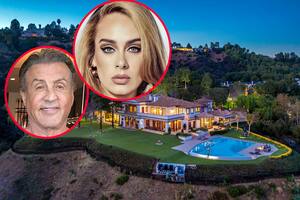 Adele compra la increíble mansión de Sylvester Stallone por 58 millones de dólares