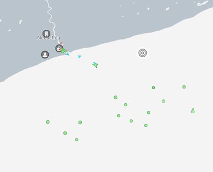 La cantidad de barcos granarios en la zona de Quequén