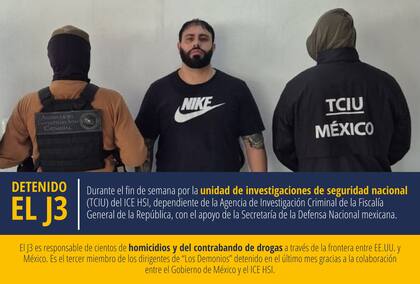 La captura de "El J3" confirmada por la Embajada de Estados Unidos en México