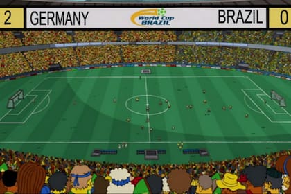 La captura de pantalla muestra el score de la final: Brasil 0 - Alemania 2