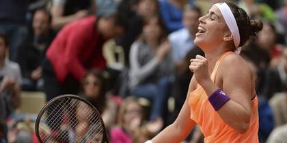 La cara de felicidad de Paula Ormaechea