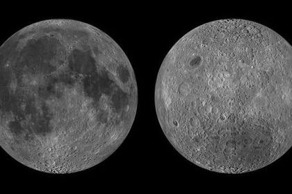 La cara de la Luna visible desde la Tierra es muy diferente a su lado oculto