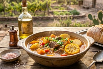 La carbonada es de origen europeo, pero en las minas de carbón de Chile y Argentina durante la colonia española se volvió un plato típico