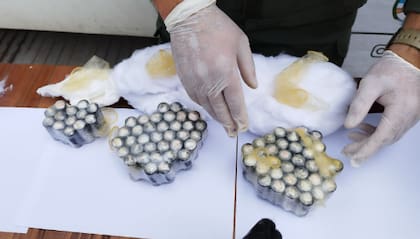 La carga estaba dispuesta en pequeñas cápsulas.