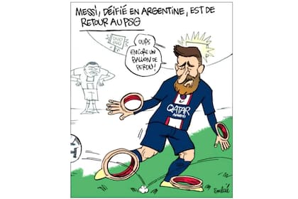 La caricatura de L'Equipe contra Lionel Messi