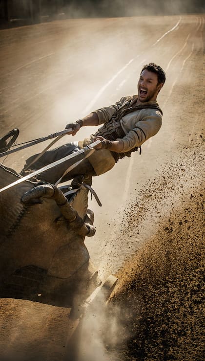 La carrera de cuadrigas se filmó con cientos de Go Pro y cámaras más livianas pero buscando el realismo