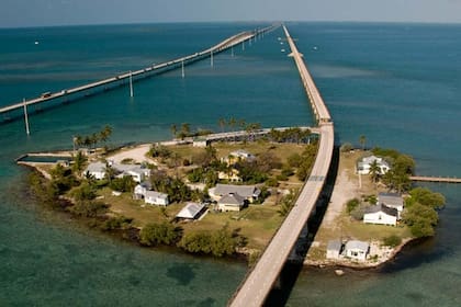 La carretera US-1 South atraviesa los Cayos de Florida