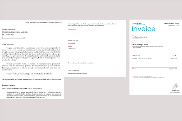 La carta de Hayden Davis a Milei y el contrato de Pía Novelli, hermana de Mauricio, otro de los protagonistas del caso $LIBRA