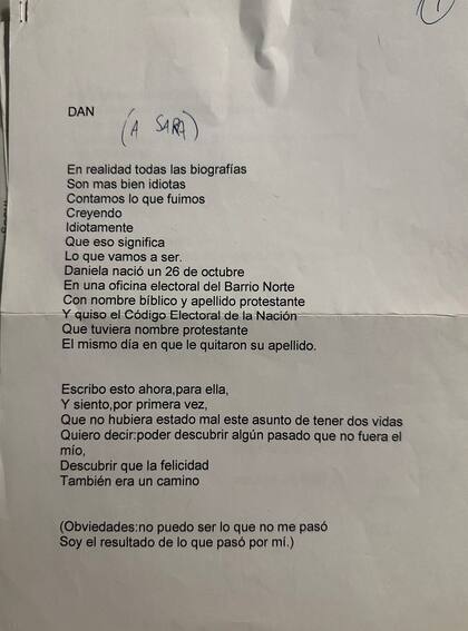 La carta de Lanata para Sara Stewart