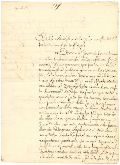 La carta de San Martín en la que habla sobre las Malvinas
