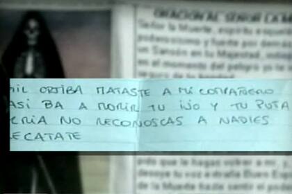 La carta enviada a Baby Etchecopar