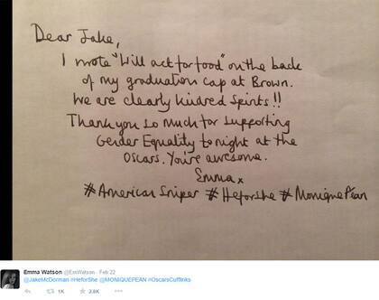 La carta para Jake McDorman