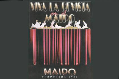 La cartelería de Viva la revista en el Teatro Maipo