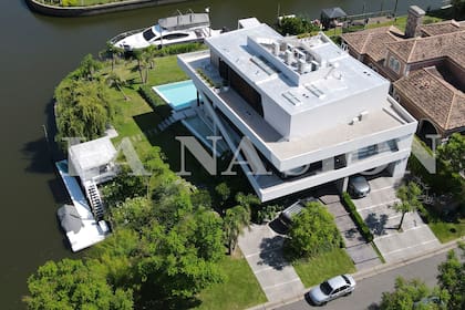 La casa allanada de Javier Faroni en el barrio El Yacht de Nordelta
