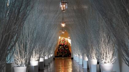 Un pasillo de la parte este de la casa