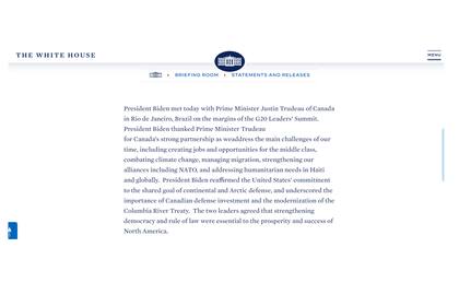 La Casa Blanca explicó el motivo por el que Joe Biden no participó de la foto oficial del G20