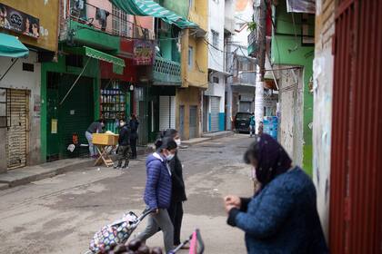 La casa de balcón verde, donde vivía Miriam, delegada de la manzana 13