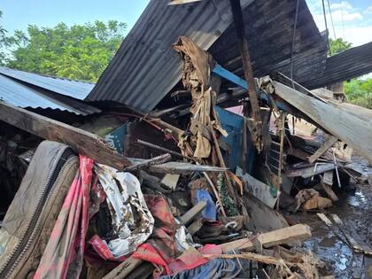 La casa de Don Layo y Doña Elo quedó destruida tras la inundación