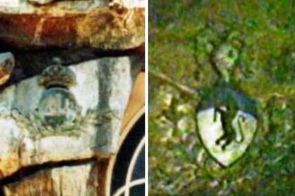 La casa de las piedras tenía en su fachada dos escudos de armas diferentes, quizás lo que demostraba que José Lagomarsino aspiraba a formar parte de una cierta aristocracia a la que no pertenecía