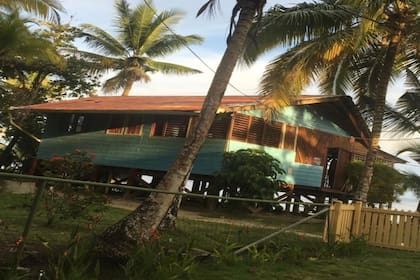 La casa de Martina, ubicada en isla Carenero, Bocas del Toro, Panamá
