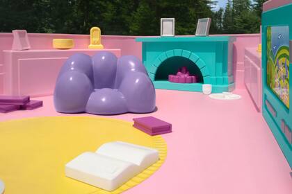 La casa de muñecas fue construida en tamaño real