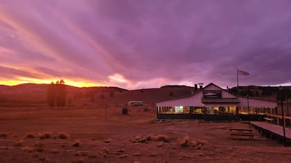 La casa de té en la estación Perito Moreno