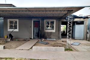 La casa del barrio Las Rosas, en Córdoba, donde ocurrió el hecho